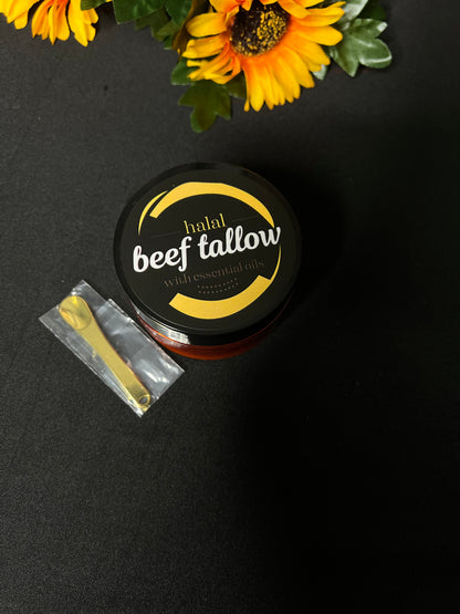 100ml Halal Beef Tallow 100% Grass Fed Face Moisturiser orange / lemon