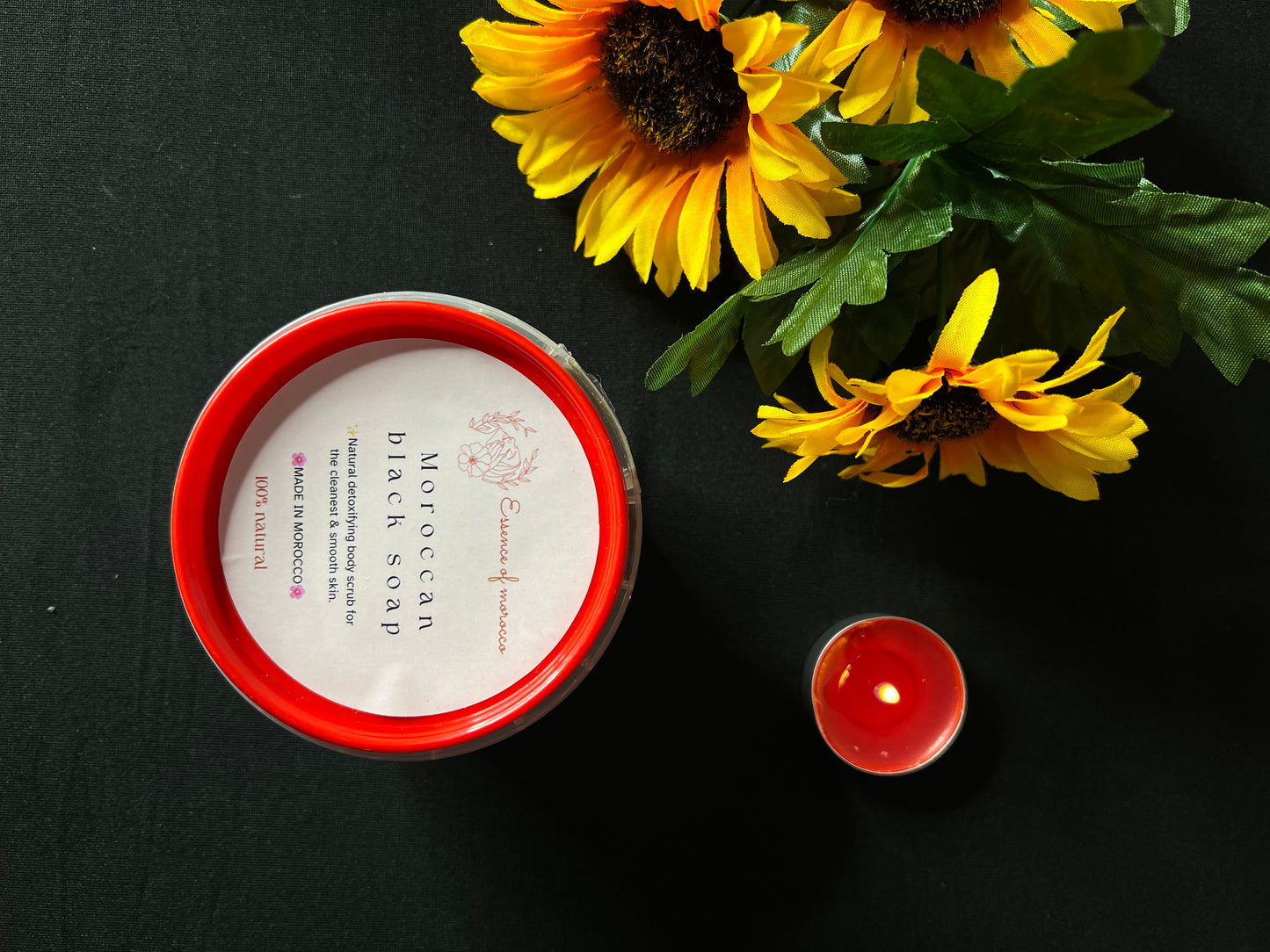 250g moroccan black soap