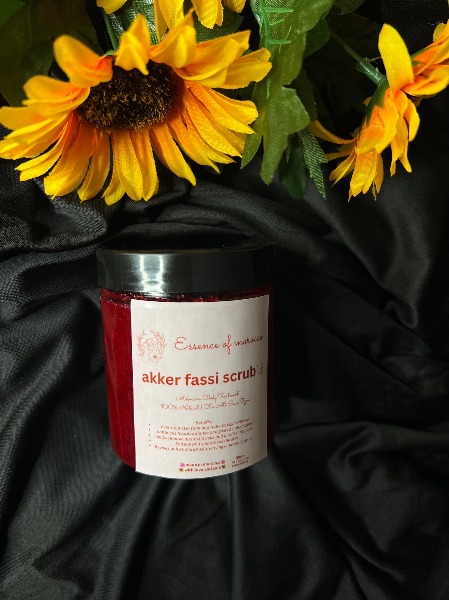 300g akker fassi scrub, smooth and moisturizer skin, brightening and softening